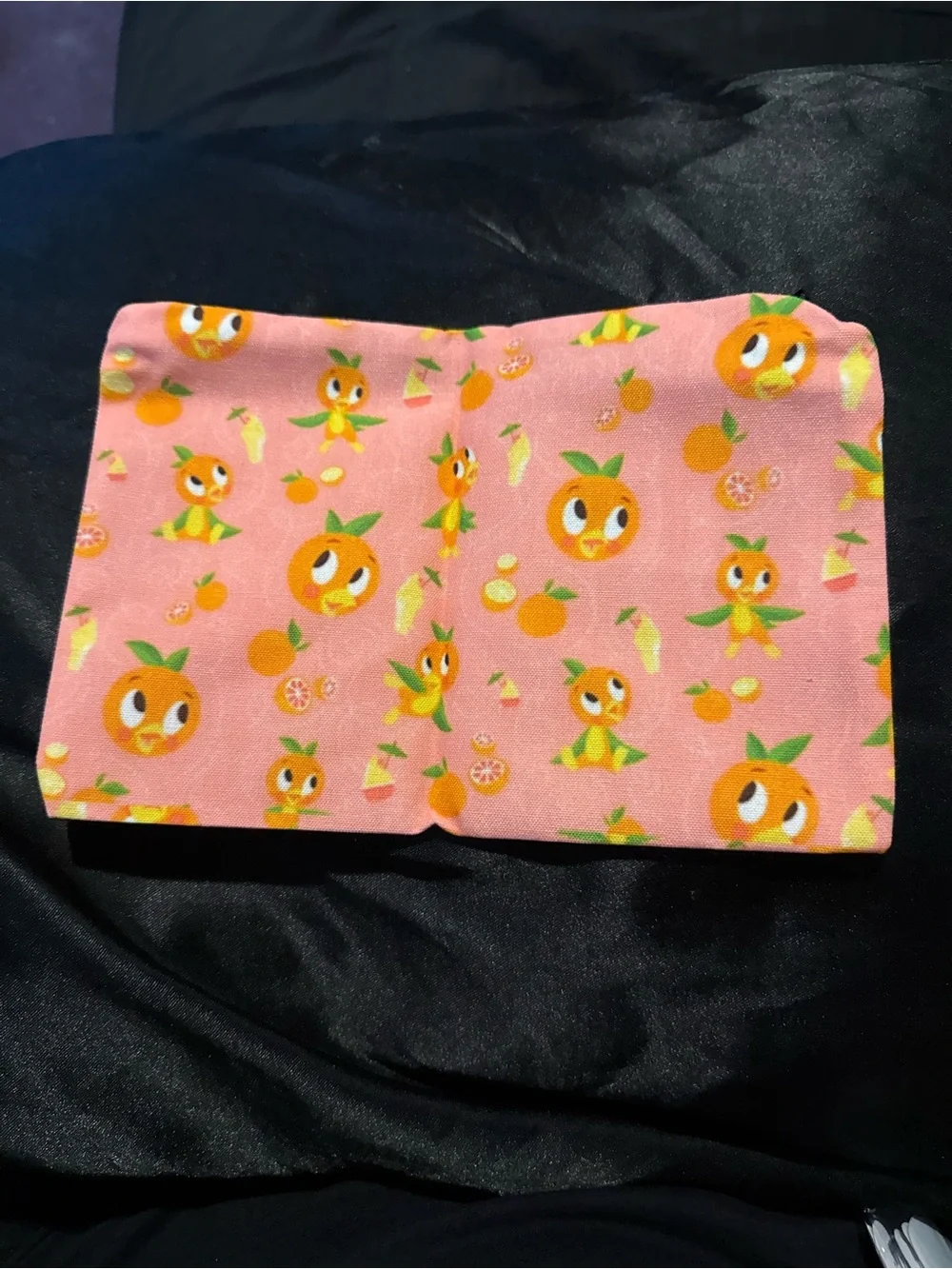 Orange Bird Makeup Bag